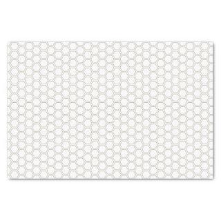 Gold Honeycomb Outline Beekeeper Tissue Paper