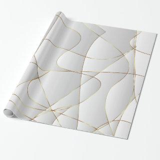 Gold Lines On White