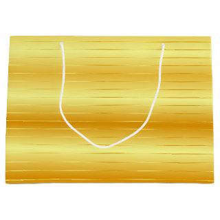 Gold Look Elegant Modern Glamorous Template Large Gift Bag