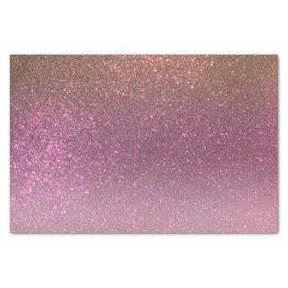 Gold Mauve Purple Sparkly Glitter Ombre Gradient Tissue Paper