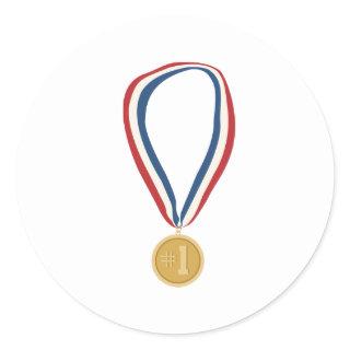 Gold Medal Classic Round Sticker