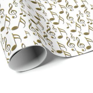 Gold Music Note Treble Clef Musical