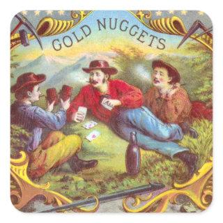 Gold Nuggets Antique Cigar Label