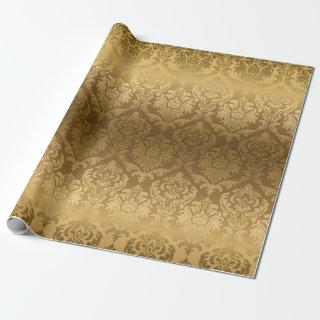 Gold On gold floral damasks pattern