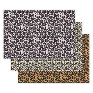 Gold Purple Leopard Prints  Sheets