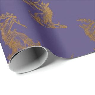 Gold Royal Fairly Sword Purple Plum Heraldic