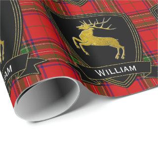 Gold Stag Stewart Tartan