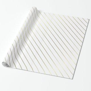 Gold Striped Glamour Shiny Design Elegant