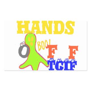 Golden Boo! Girly TGIF Thanks God Its Friday Hakun Rectangular Sticker