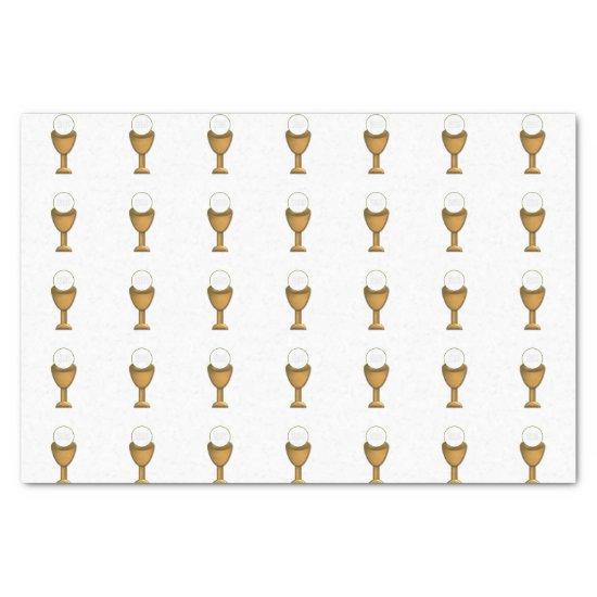 Golden Chalice and Host - Holy Communion Tissue Paper