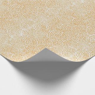 Golden Christmas Wrap with Ombre Scallop Modern