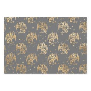 Golden Dragons and Stars  Sheets