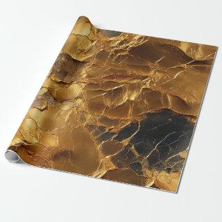 Golden Elegance Textured Marble