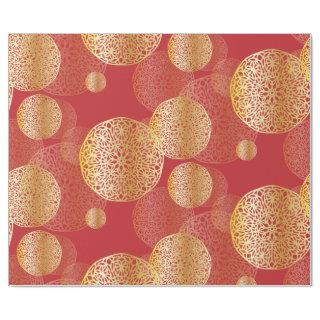 Golden Elegant Splendid Oriental Ornaments Pattern