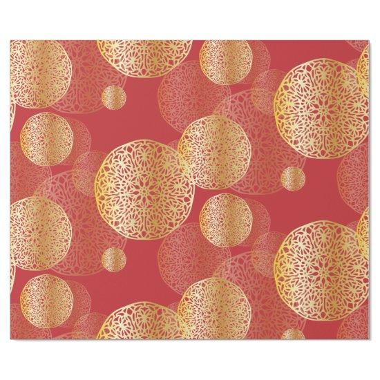 Golden Elegant Splendid Oriental Ornaments Pattern
