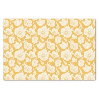 Golden Flower Pattern Tissue Paper