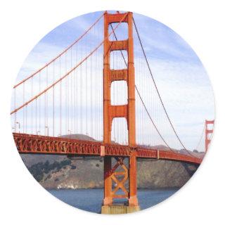 Golden Gate Bridge Classic Round Sticker