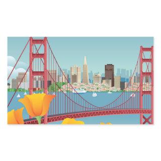 Golden Gate Bridge | San Francisco, CA Rectangular Sticker