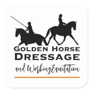 Golden Horse Dressage & Working Equitation Sticker