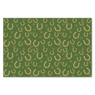 Golden horseshoes pattern tissue paper