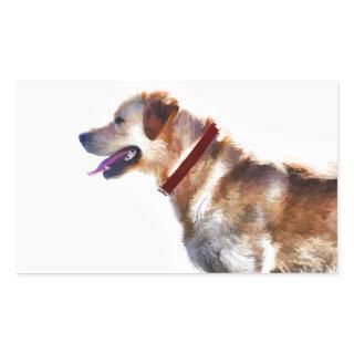 Golden Labrador Retriever Dog-lover Gift Rectangular Sticker