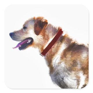 Golden Labrador Retriever Dog-lover Gift Square Sticker