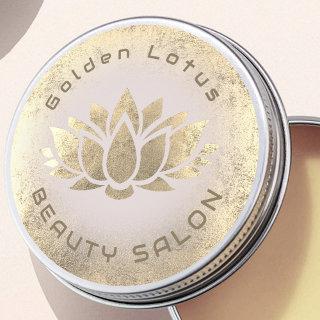 Golden Lotus logo Classic Round Sticker