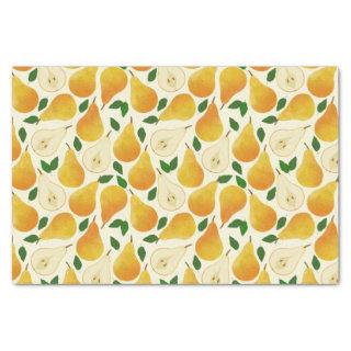Golden Pears Pattern Tissue Paper