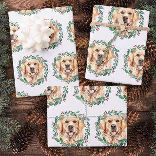 Golden Retriever Elegant Dog Christmas   Sheets
