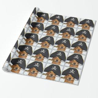 Golden Retriever Halloween Pirate