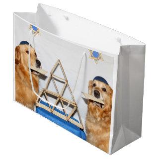 Golden Retriever Matzo Fun Passover Large Gift Bag