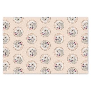 Golden Retriever Painting Cute Original Dog Art Tissue Paper