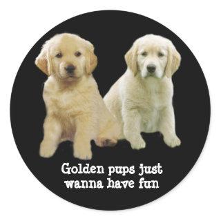 Golden Retriever Puppy Sticker