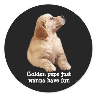 Golden Retriever Puppy Sticker