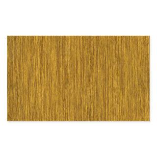Golden Rustic Grainy Wood Background Rectangular Sticker
