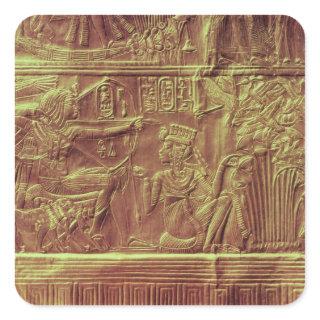Golden shrine, Tutankhamun's Treasure Square Sticker