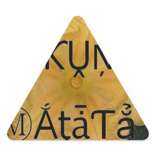 Golden Star Hakuna Matata Art Print Triangle Sticker