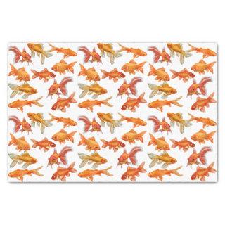 Goldfish print tissue paper