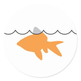 Goldfish Shark Sticker