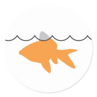 Goldfish Shark Sticker