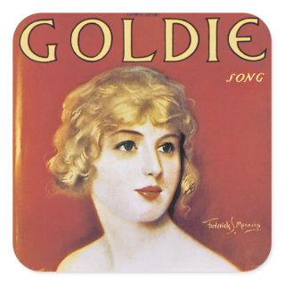 Goldie Song Square Sticker