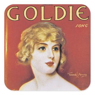 Goldie Song Square Sticker
