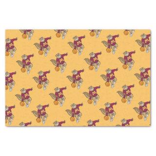 Goldy Gopher Basketball Tissue Paper