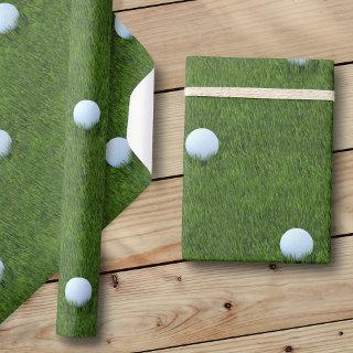 Golf Ball Pattern Putting Green Golf Theme Golfers