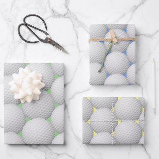 Golf Balls Abstract Design  Set