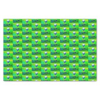 Golfing Sports Hobby Green Golfer Tee Off Tissue Paper