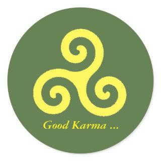 Good Karma Classic Round Sticker