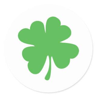 Good Luck Cloverleaf - Shamrock - trefoil Classic Round Sticker
