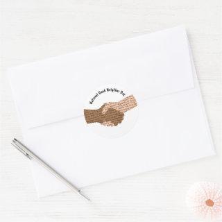 Good Neighbor Day Classic Round Sticker