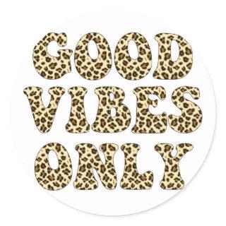 Good Vibes Only - VSCO Girls Leopard Print Sticker